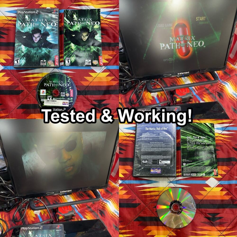 Matrix: Path of Neo (Sony PlayStation 2, 2005) CIB Complete With Manual TESTED